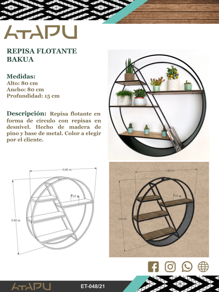 Repisa Flotante Bakua