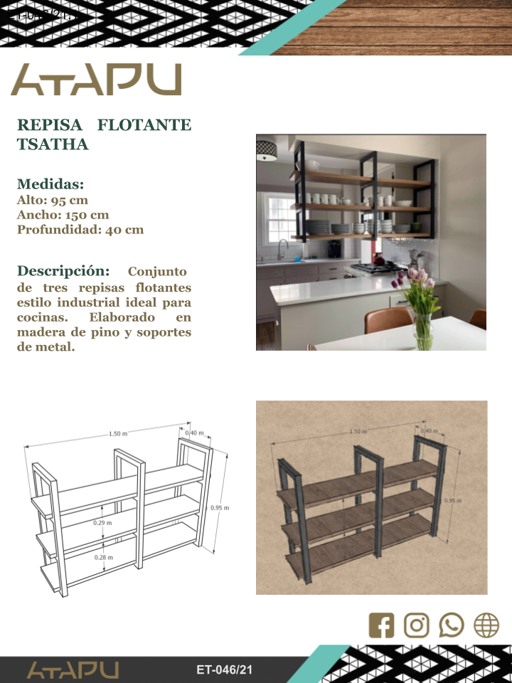 Rack Flotante Tsatha