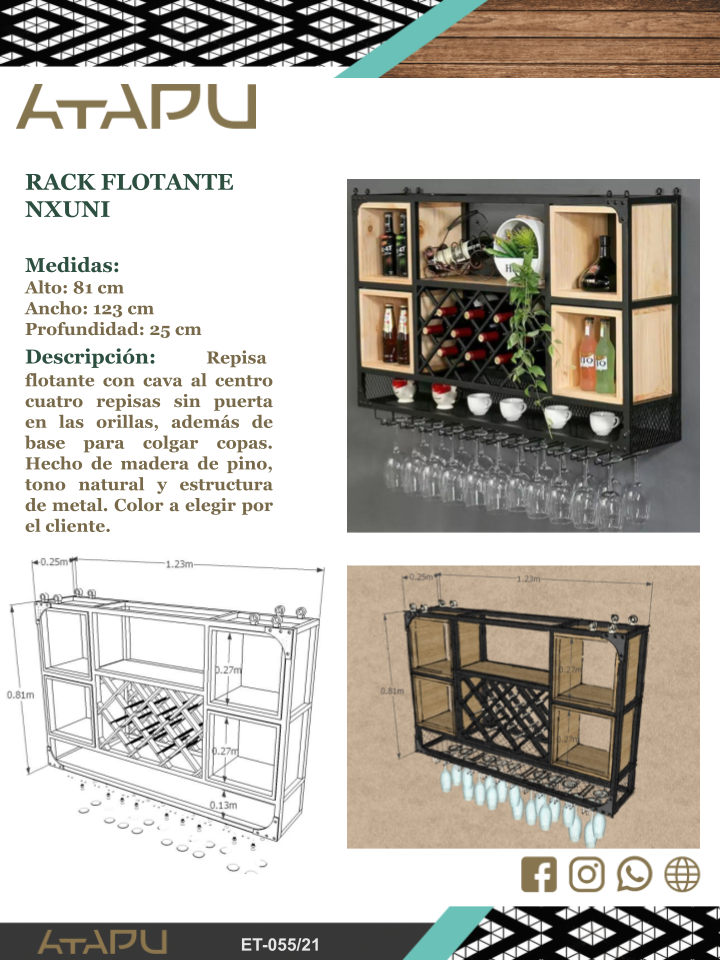 Rack Flotante Nxuni