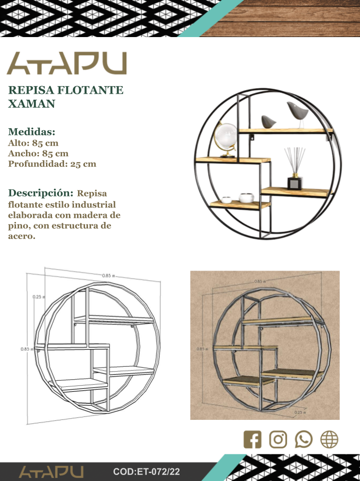Repisa Flotante Xaman