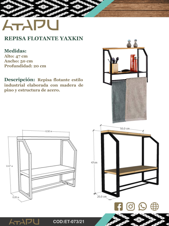 Repisa Flotante Yaxkin
