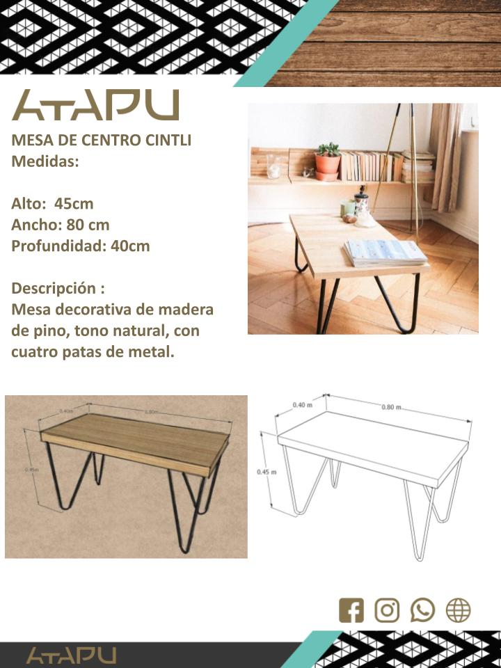 Mesa de Centro Cintli